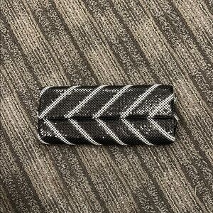 Kate Landry Black and White Clutch Elegant Design